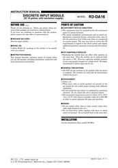 Mg R3-DA16 Instruction Manual