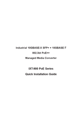 Planet IXT-900-2XIUP Quick Installation Manual