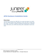 Juniper AP34-US Hardware Installation Manual