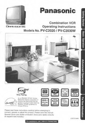 Panasonic OmniVision PV-C2020 Operating Instructions Manual