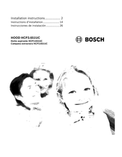 Bosch HCP3 651UC Series Installation Instructions Manual
