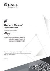 Gree GEH(12)AA-D3DNA1C Owner's Manual