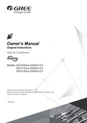 Gree GEH(09)AA-D3DNA1C Owner's Manual