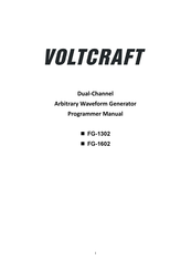 VOLTCRAFT FG-1302 Programmer's Manual