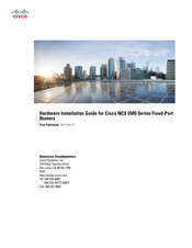 Cisco NCS55A1 Hardware Installation Manual
