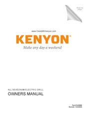 Kenyon B70561 Owner's Manual