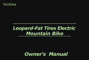 Yotobike Leopard-Fat Owner's Manual