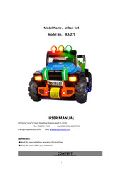 Jet Games Urban 4x4 User Manual