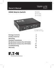 Eaton TRIPP LITE B119-2X2 Owner's Manual