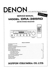Denon DRA-385RD Service Manual