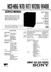 Sony HCD-H66 Service Manual