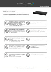 WaveSplitter WST-PMX002 Operation Manual