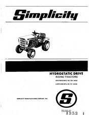 Simplicity Sovereign 759 3415H Manual