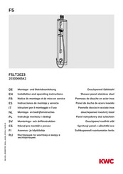 KWC 2030066542 Installation And Operating Instructions Manual