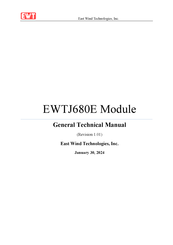 EWT EWTJ680E Technical Manual