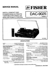 Fisher DAC-9025 Service Manual