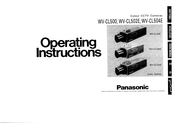 Panasonic WV-CL502E Operating Instructions Manual