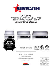 Omcan CE-CN-0613 Instruction Manual