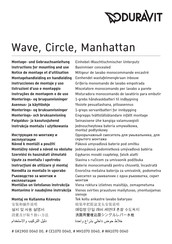 DURAVIT Wave WA1070 0040 Instructions For Mounting And Use