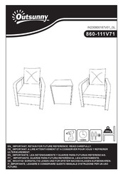 Outsunny 860-111V71GY Manual