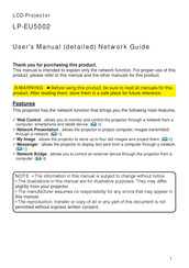 Hitachi LP-EU5002 User Manual-Network Manual