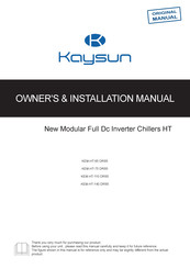 Kaysun KEM-HT-75 Owners & Installation Manual