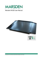 marsden M-925 User Manual
