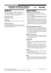 MG R6-NE2 Instruction Manual