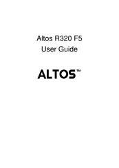 Altos R320 F5 User Manual