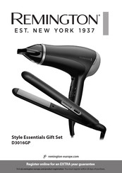 Remington Style Essentials Gift Set Manual