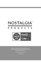 Nostalgia Electrics Coca-Cola CKICEBSC26CR Instructions & Recipes