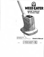 Weed Eater Needie 507 Owner's Manual