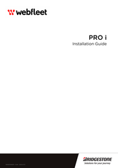 Bridgestone webfleet PRO i Installation Manual