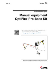 Gema OptiFlex Pro Base Kit Quick Reference Manual