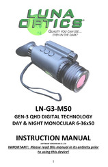 LUNA OPTICS LN-G3-M50 Instruction Manual