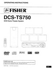 Fisher DCS-TS750 Operating Instructions Manual
