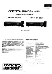 Onkyo DX-6930 Service Manual