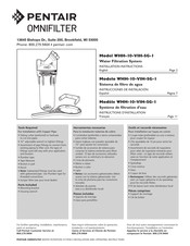Pentair WHH-10-VIH-SG-1 Installation Instructions Manual