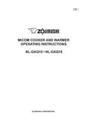Zojirushi NL-GAQ18 Operating Instructions Manual