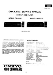 Onkyo DX-6930 Service Manual