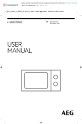 AEG MBB1756SEB User Manual