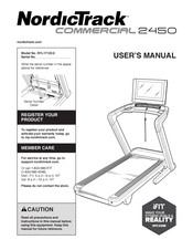 iFIT NordicTrack COMMERCIAL 2450 User Manual
