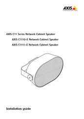 Axis C1110-E Installation Manual