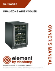 Vinotemp element EL-46WCST Owner's Manual