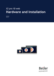 Beijer Electronics X2 pro 10 web Hardware And Installation Manual