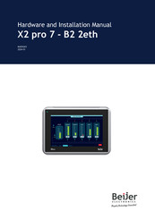 Beijer Electronics X2 pro 7-B2 2eth Hardware And Installation Manual