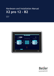 Beijer Electronics X2 pro 12-B2 Hardware And Installation Manual