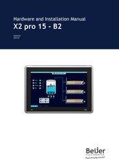 Beijer Electronics X2 pro 15-B2 Hardware And Installation Manual