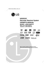 LG LHRH1260HTS Owner's Manual