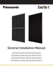 Panasonic EverVolt EVPV400H General Installation Manual